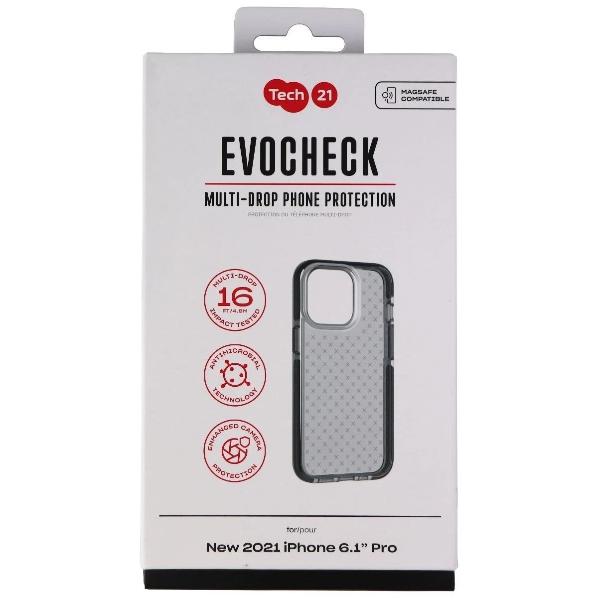 Tech21 Evo Check Series Flexible Gel Case for Apple iPhone 13 Pro (6.1\