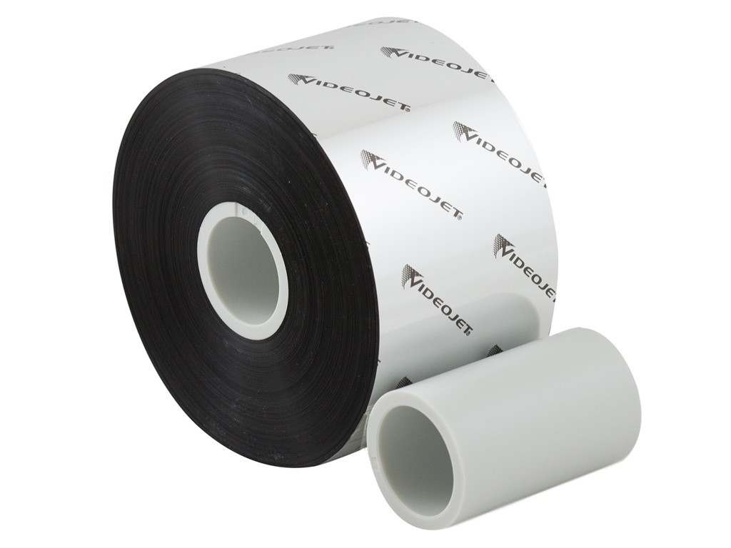 10-ROLLS GENUINE VIDEOJET 15-U55KQ10 BLACK THERMAL TRANSFER RIBBON 55mm x 700m