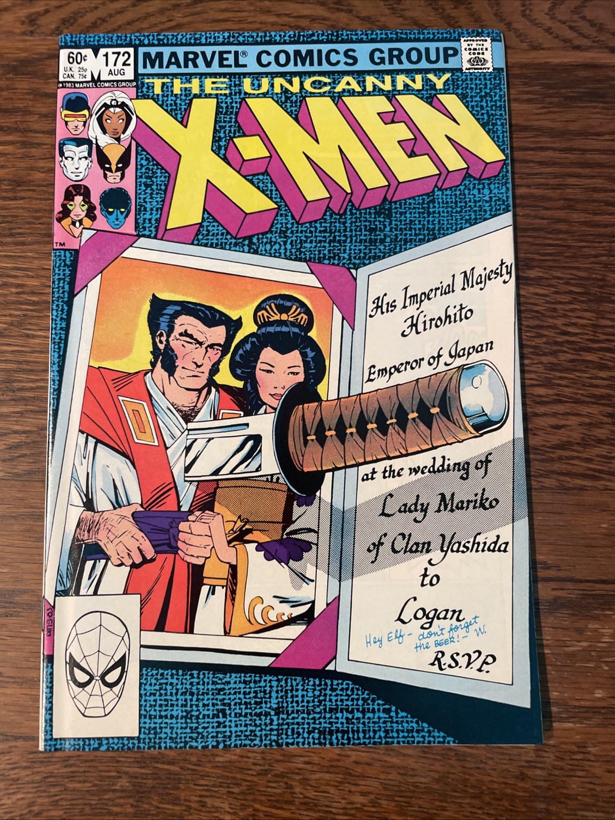 The Uncanny X-Men #172 (Marvel Comics August 1983) NM/M - Wolverine
