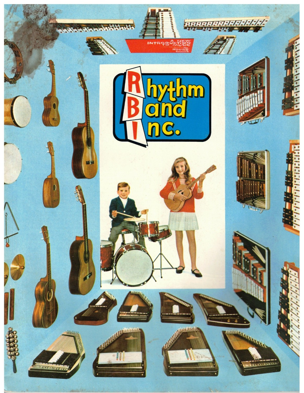 VINTAGE 1960s SCHOOL BAND MUSICAL INSTRUMENT CATALOG CHROMAHARP/HOHNER/GUITARS