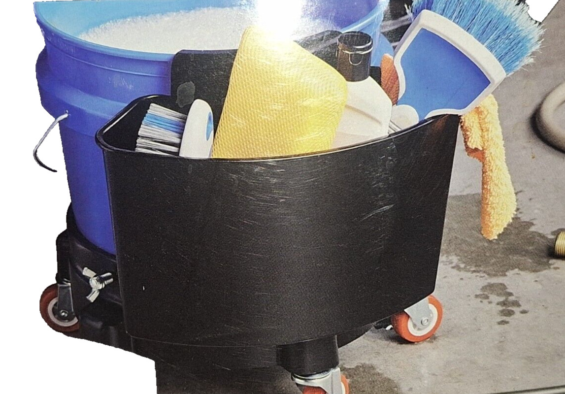 Auto Drive Car Wash Tool Caddy Organizer Bucket Attachment More Room Detailing