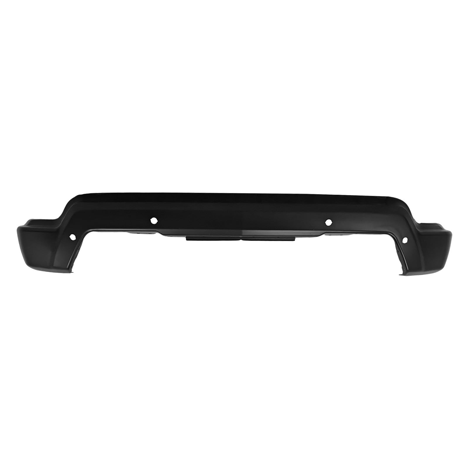 One-Piece Front Bumper Face Bar Black Fits 2022-2025 Chevy Silverado 1500