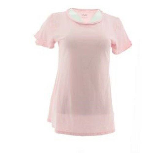 Motto Fearless Pima Cotton Flutter Slv Tee Medium