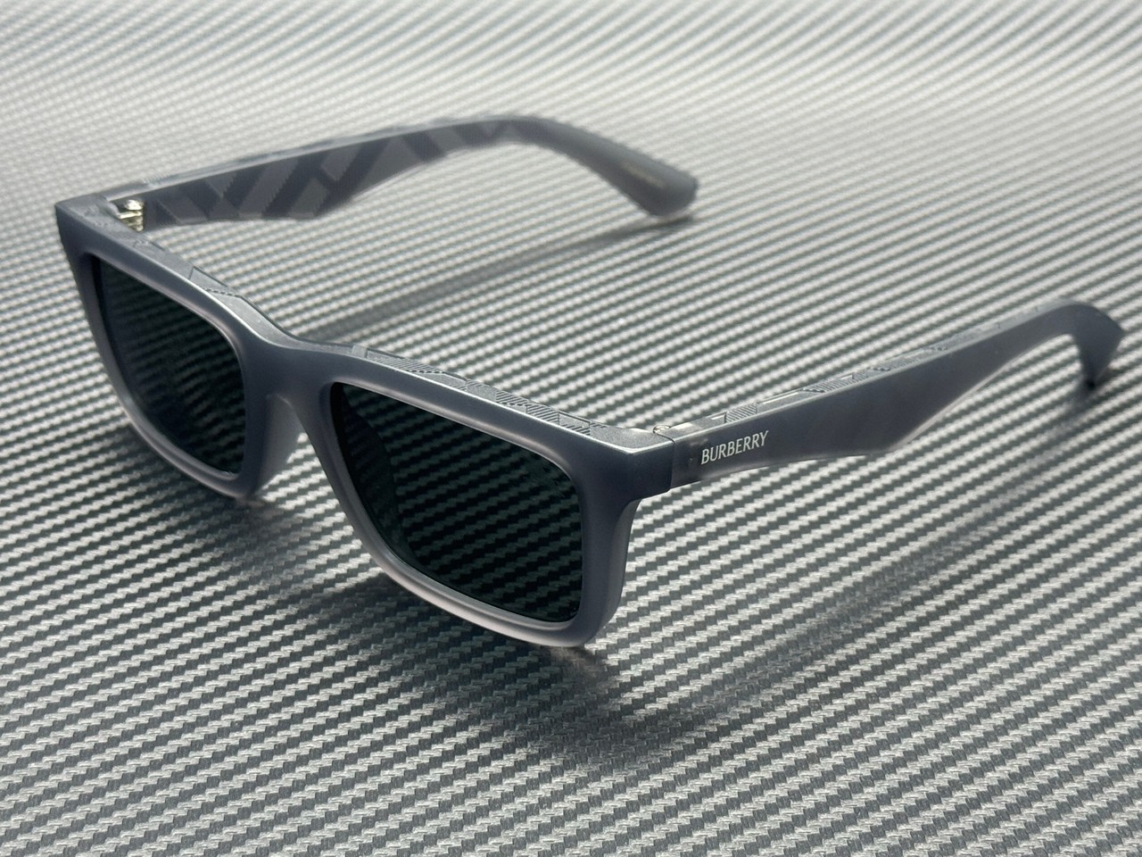 BURBERRY BE4475U 421387 Matte Grey Men\'s 53 mm Sunglasses