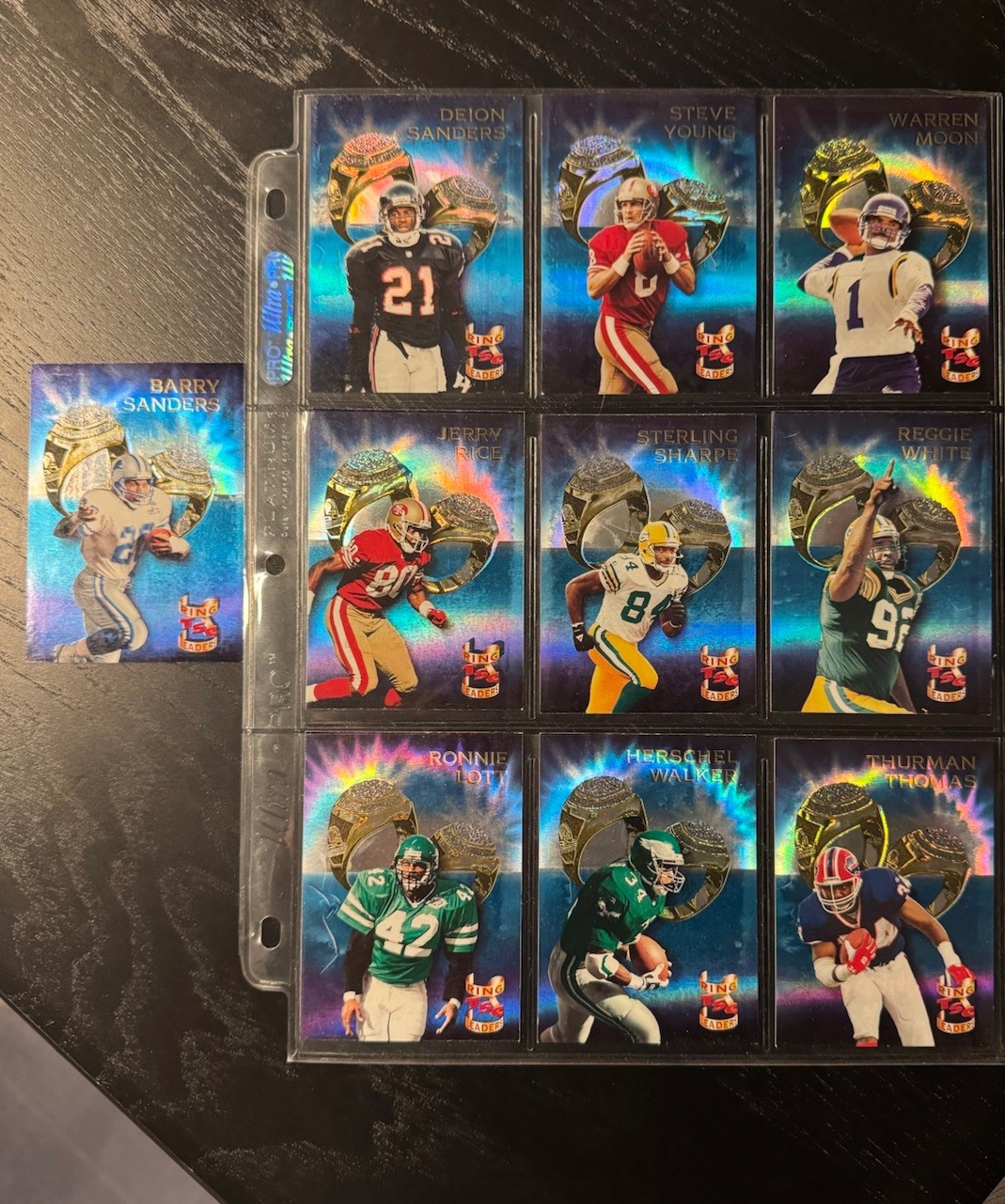 1994 NFL Stadium Club Ring Leaders 10 card set HOF🔥 1994 NFL Stadium Club Ring Leaders 10 card set HOF🔥