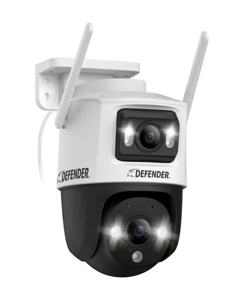 AI Powered GuardPro 3K PLUS Dual Lens PTZ WiFi 6 Plug-in Outdoor Security Camera