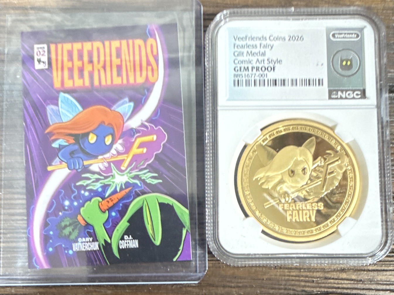 VeeFriends 2026 Fearless Fairy RARE BUNDLE COIN AND #4 Mini comic VeeFriends 2026 Fearless Fairy RARE BUNDLE COIN AND #4 Mini comic