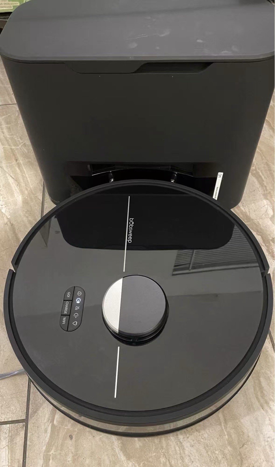 bObsweep Self-Empty Robot Vacuum & Mop, Alexa/Google, Black + Mop Pad Kit bObsweep Self-Empty Robot Vacuum & Mop, Alexa/Google, Black + Mop Pad Kit