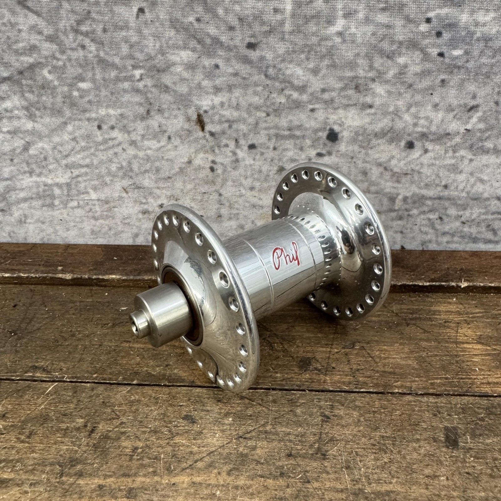 Vintage Phil Wood Front Hub 48H High Flange NOS Sealed Bearing Rim 100 QR 49