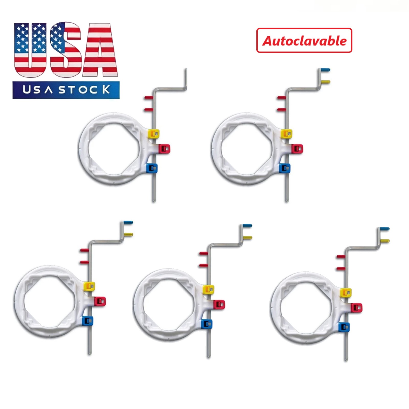 5Sets Dental X-ray Universal Positioning Rings and Arms Autoclavable