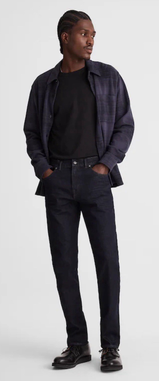Madewell Men\'s Dark Wash Blue Denim Jeans Athletic Slim Tapered 5-Pocket Madewell Men\'s Dark Wash Blue Denim Jeans Athletic Slim Tapered 5-Pocket