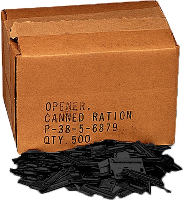 500 Pack Black P-38 Can Openers Wholesale US MIL-J-0837 Military Army Type P38 500 Pack Black P-38 Can Openers Wholesale US MIL-J-0837 Military Army Type P38
