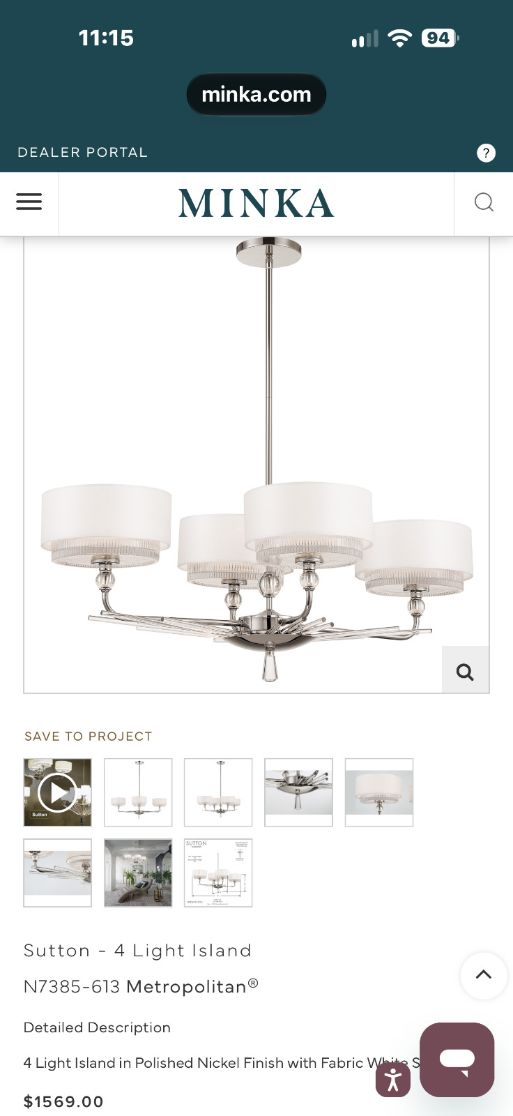 Sutton Island Pendant By Metropolitan Lighting