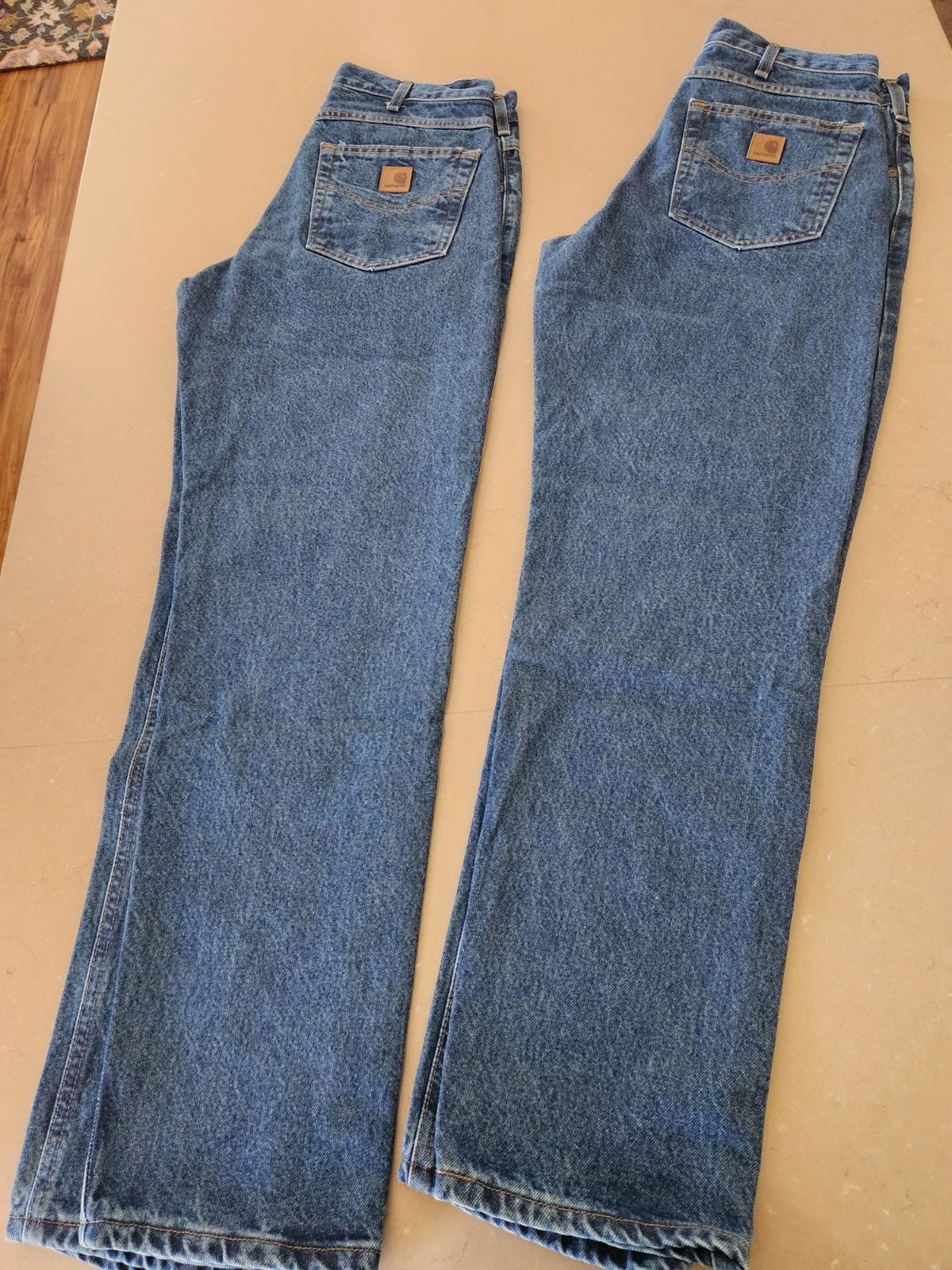 Carhartt B17 DST Relaxed Fit Tapered Leg Jeans Mens 32x32 Dark Stone Blue NWT Carhartt B17 DST Relaxed Fit Tapered Leg Jeans Mens 32x32 Dark Stone Blue NWT