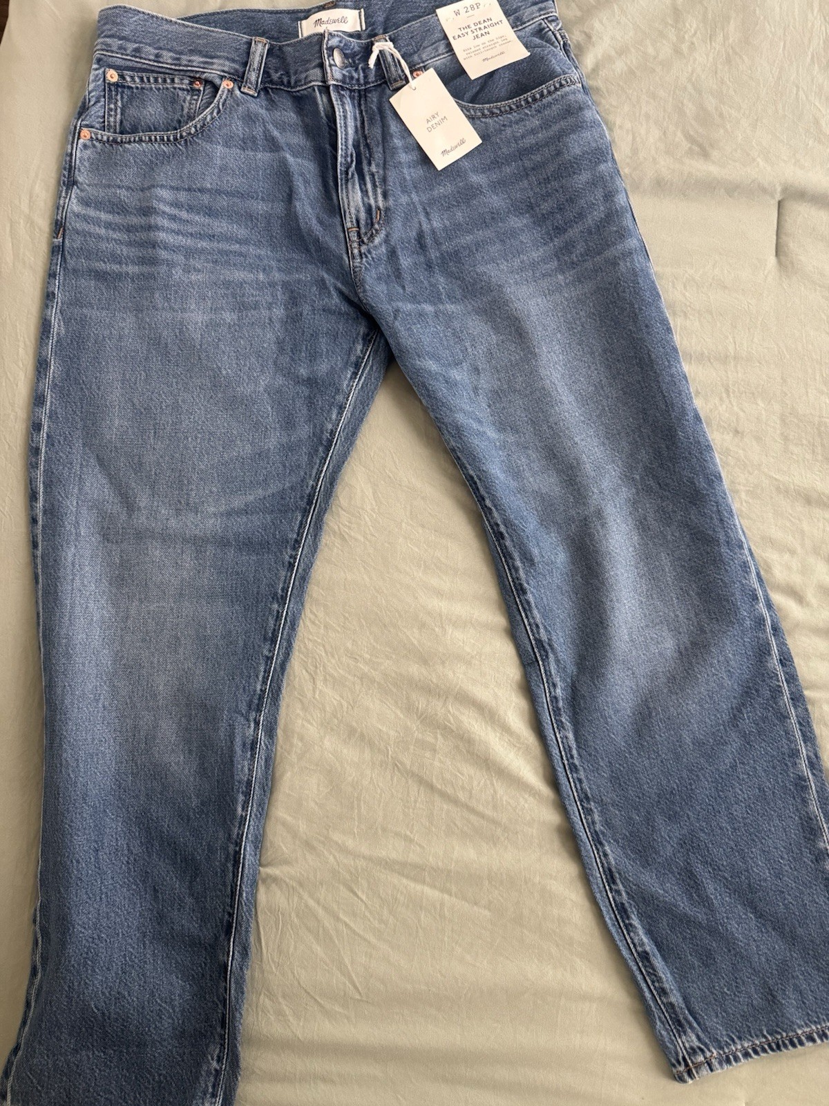 Madewell Women\'s the Dean Easy Straight Jeans Size 28 Madewell Women\'s the Dean Easy Straight Jeans Size 28