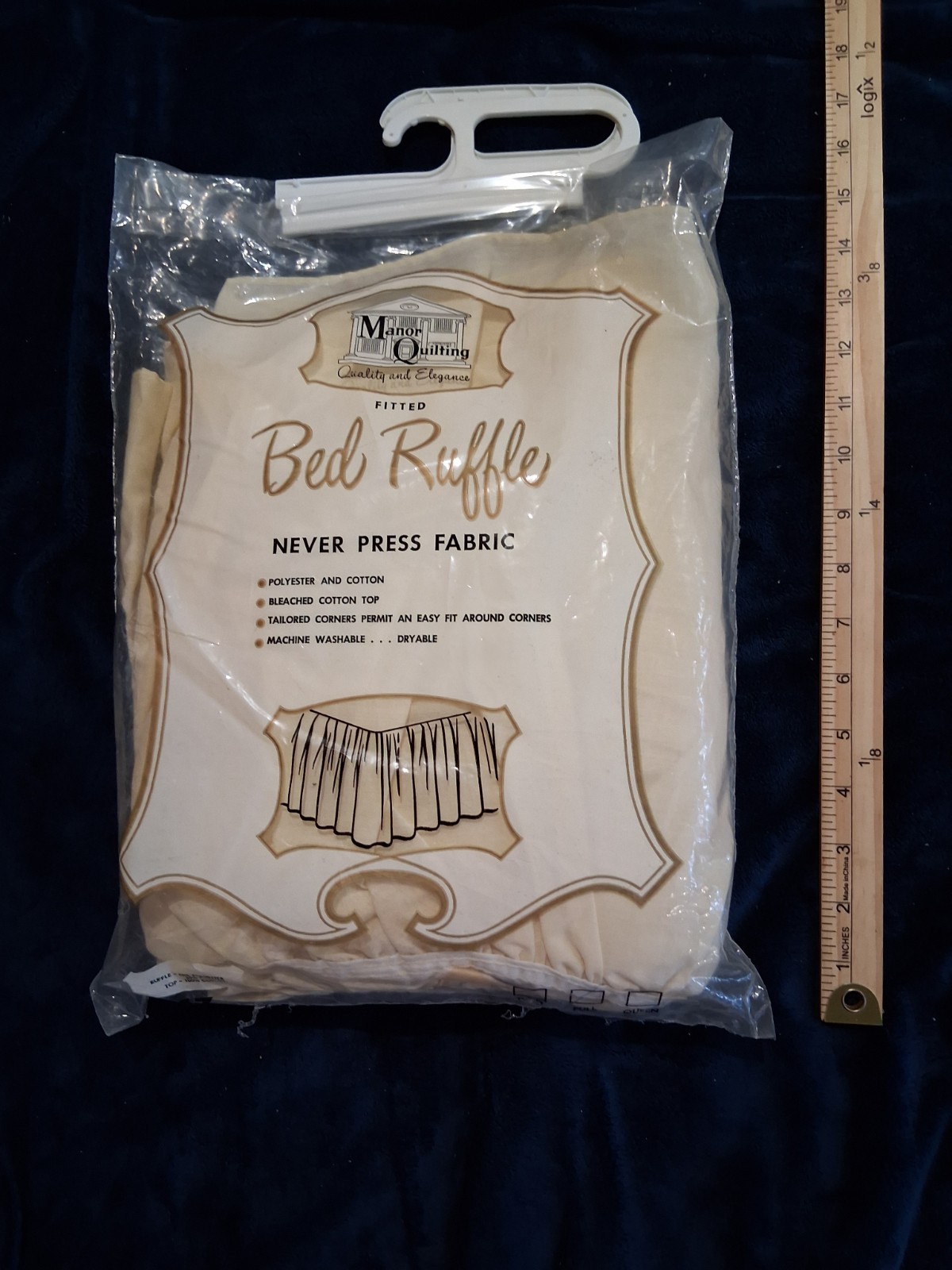 Vintage Manor Quilting Full Bed Ruffle Dust Ruffle Cream Off White NIP Sealed Vintage Manor Quilting Full Bed Ruffle Dust Ruffle Cream Off White NIP Sealed