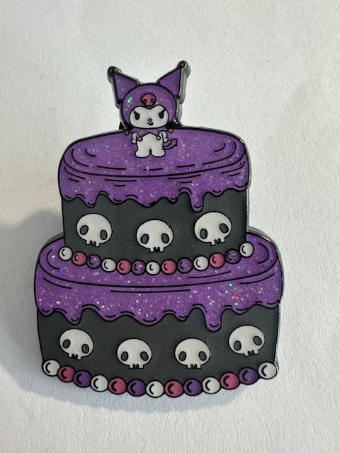 Sanrio Hello Kitty and Friends Kuromi Cake CHASER Enamel Pin B3 Sanrio Hello Kitty and Friends Kuromi Cake CHASER Enamel Pin B3