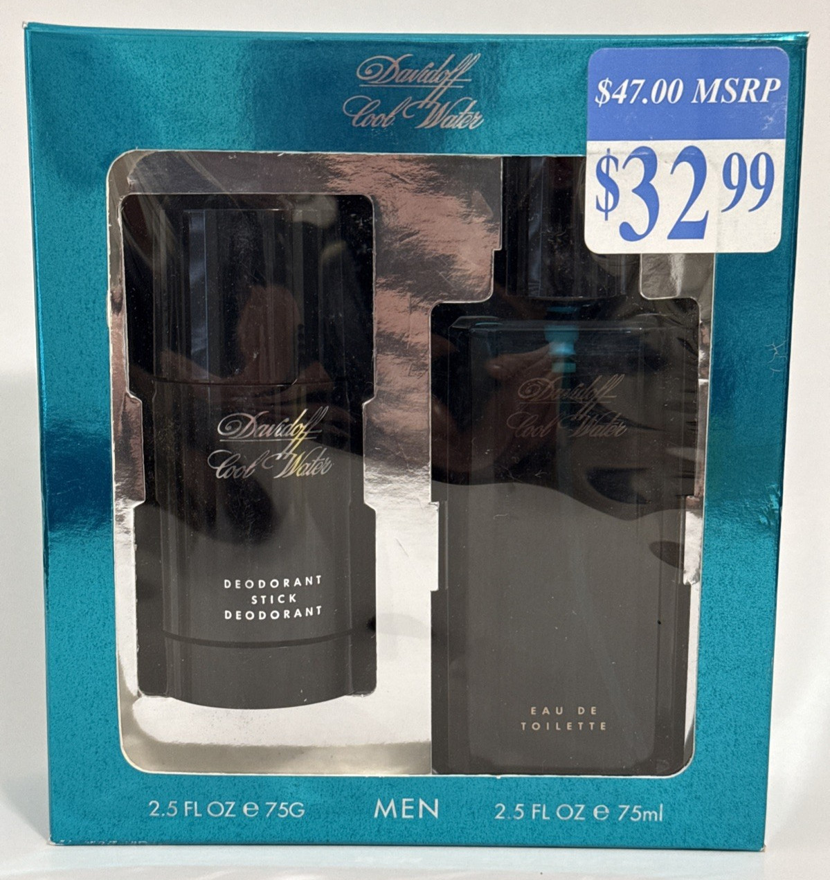 Vintage DAVIDOFF COOL WATER by Lancaster EDT Spray 2.5 oz Roll on Deodorant 2.5 Vintage DAVIDOFF COOL WATER by Lancaster EDT Spray 2.5 oz Roll on Deodorant 2.5
