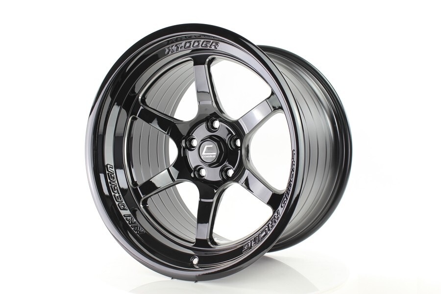 Cosmis Racing XT-006R Black with Milled Spokes 18X11 (+8) 5x114.3 Wheel