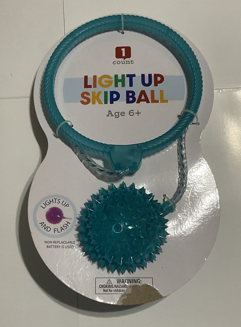Light Up Skip Ball Ankle Hopper Flashing LED Toy Kids Age 6+ New Sealed