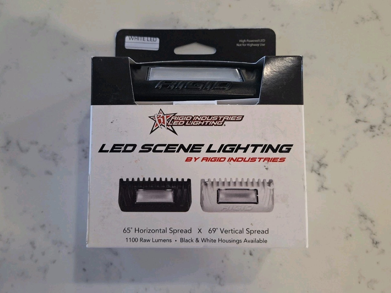 RIGID INDUSTRIES LED Scene Floodlight, Black Auto RV ATV Offroad Overland RIGID INDUSTRIES LED Scene Floodlight, Black Auto RV ATV Offroad Overland