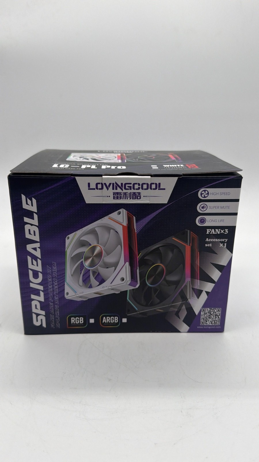 Lovingcool ARGB 120 mm case Fans with accessories pack of 3- Black Lovingcool ARGB 120 mm case Fans with accessories pack of 3- Black