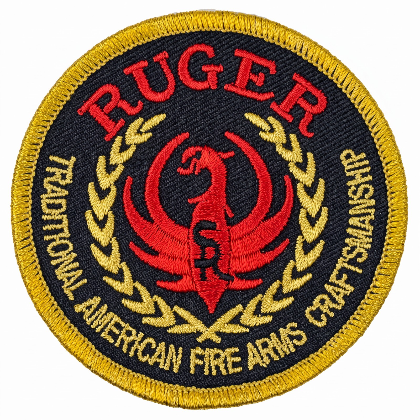 Ruger Firearms Embroidered Patch - Hook Fastener Backing 3\ Ruger Firearms Embroidered Patch - Hook Fastener Backing 3\