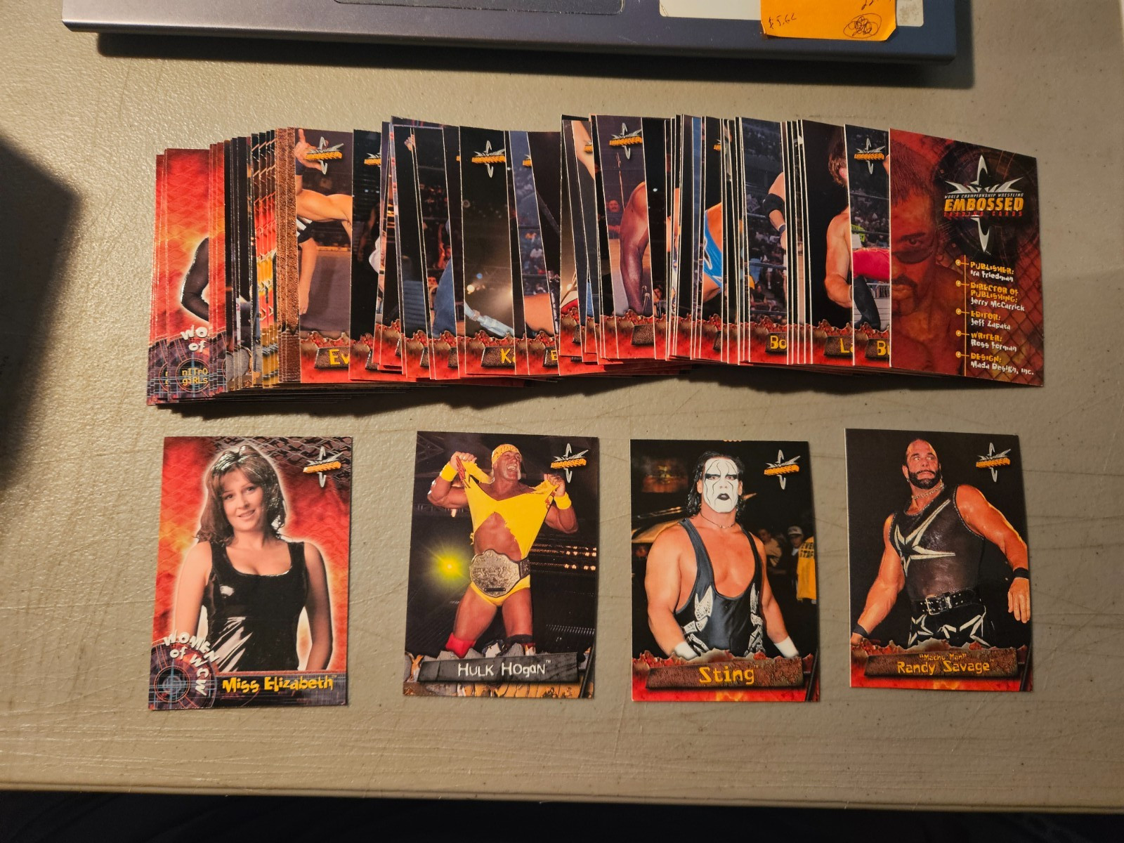 1999 TOPPS EMBOSSED WCW WORLD CHAMPIONSHIP WRESTLING COMPLETE SET 1-72 NWO HOGAN 1999 TOPPS EMBOSSED WCW WORLD CHAMPIONSHIP WRESTLING COMPLETE SET 1-72 NWO HOGAN
