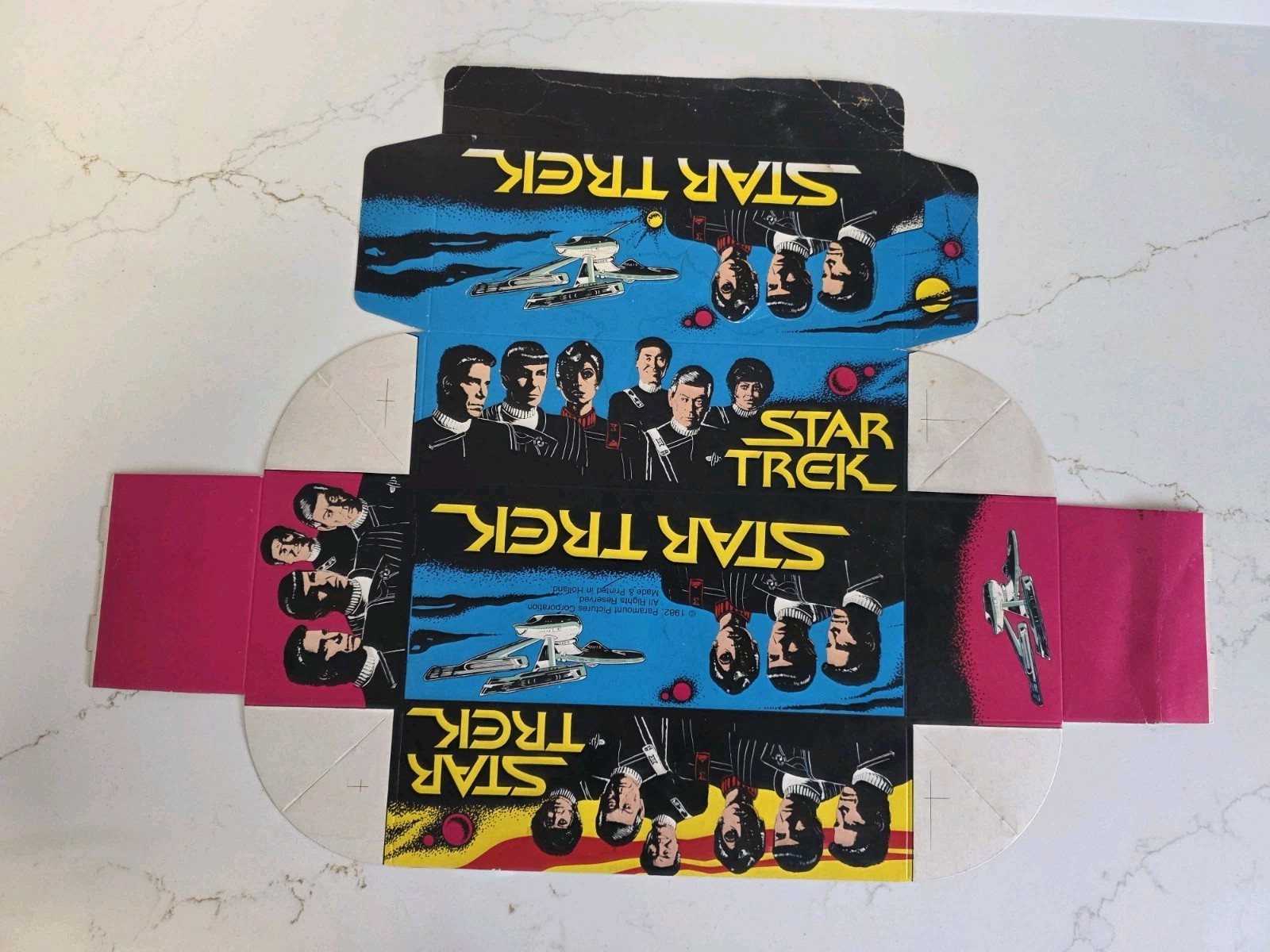 Vintage 1982 Monty Gum (Holland) STAR TREK Unassembled Display Box