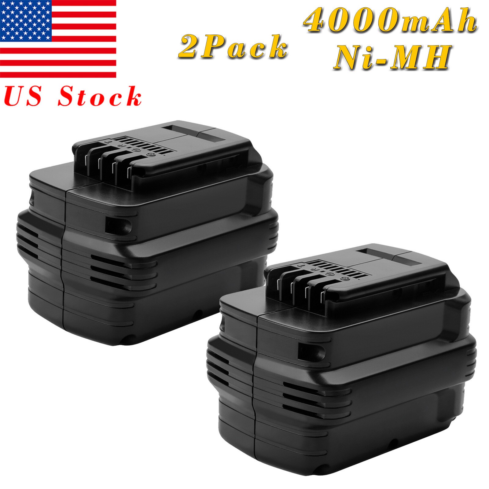 1/2Pcs 24V 4000mAh Ni-MH Battery For Dewalt DW0240 DE0240 DW0242 DC222KA DE0241