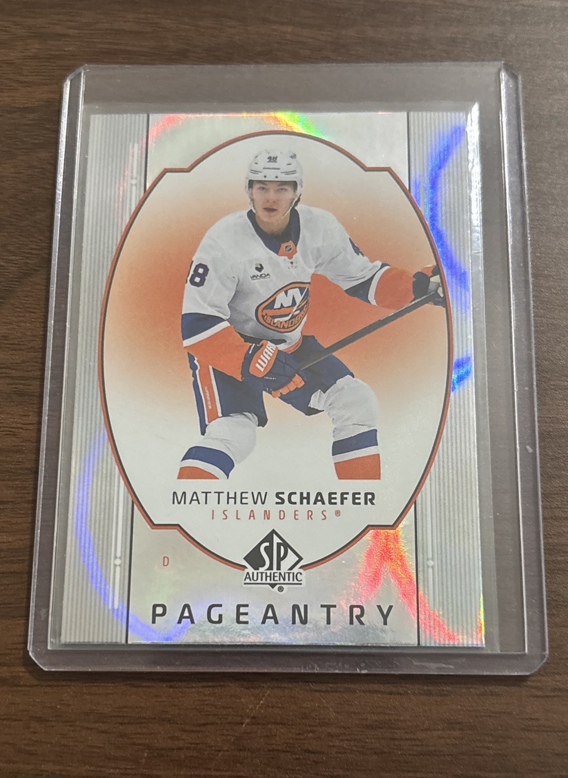 2025-26 Sp Authentic - Pageantry Matthew Schaefer #P-7 (RC)