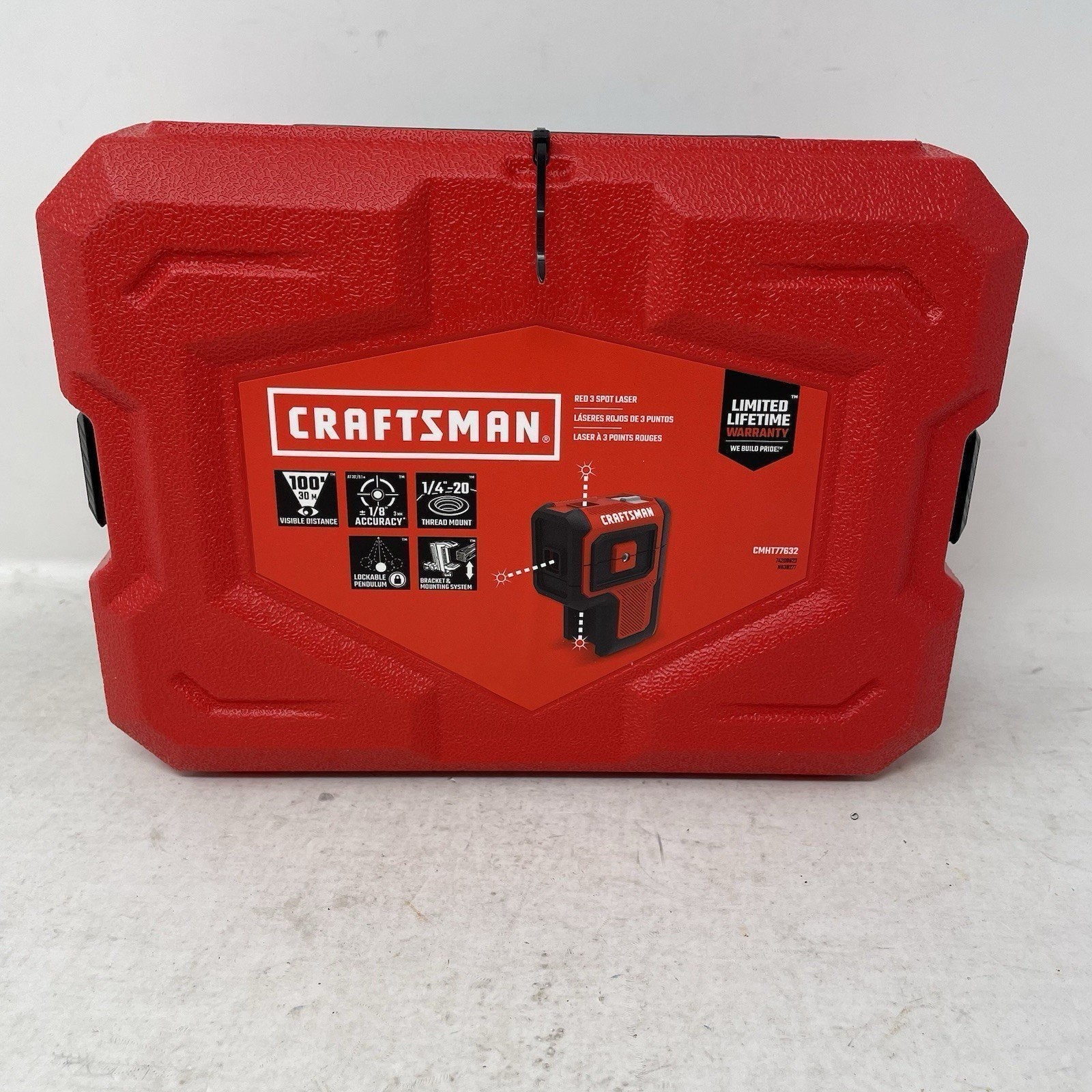 Craftsman 100ft 3-Point Self-Levelling Point Plumb Laser Kit - CMHT77632 Craftsman 100ft 3-Point Self-Levelling Point Plumb Laser Kit - CMHT77632