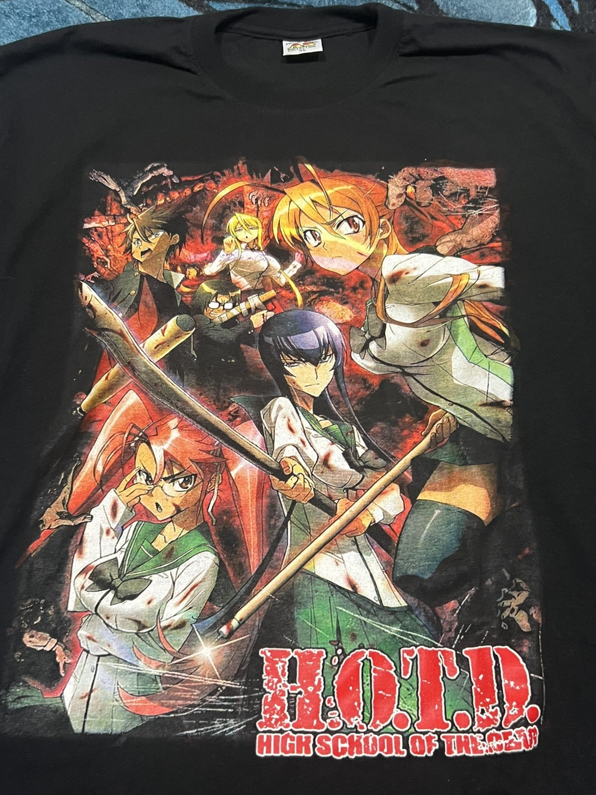 Vintage RARE High School of The Dead Rei & Saya XL T-Shirt Anime H.O.T.D HOTD Vintage RARE High School of The Dead Rei & Saya XL T-Shirt Anime H.O.T.D HOTD