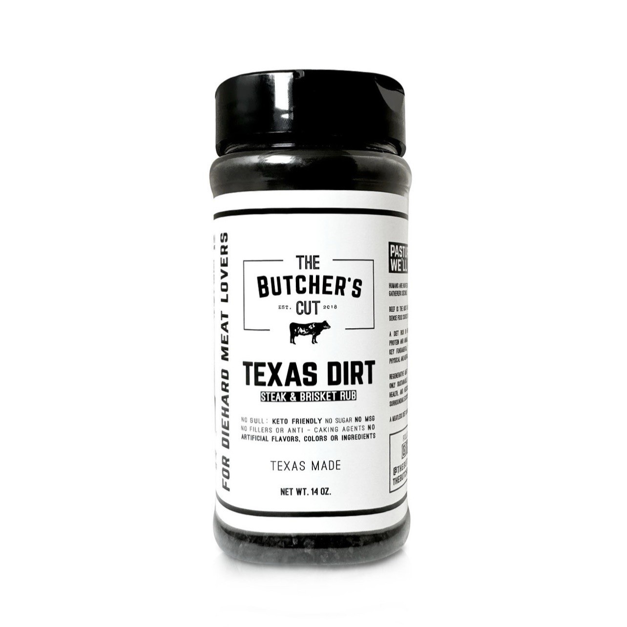 The Butcher’s Cut “Texas Dirt” Texas Made Steak & Brisket Rub 12 Pack