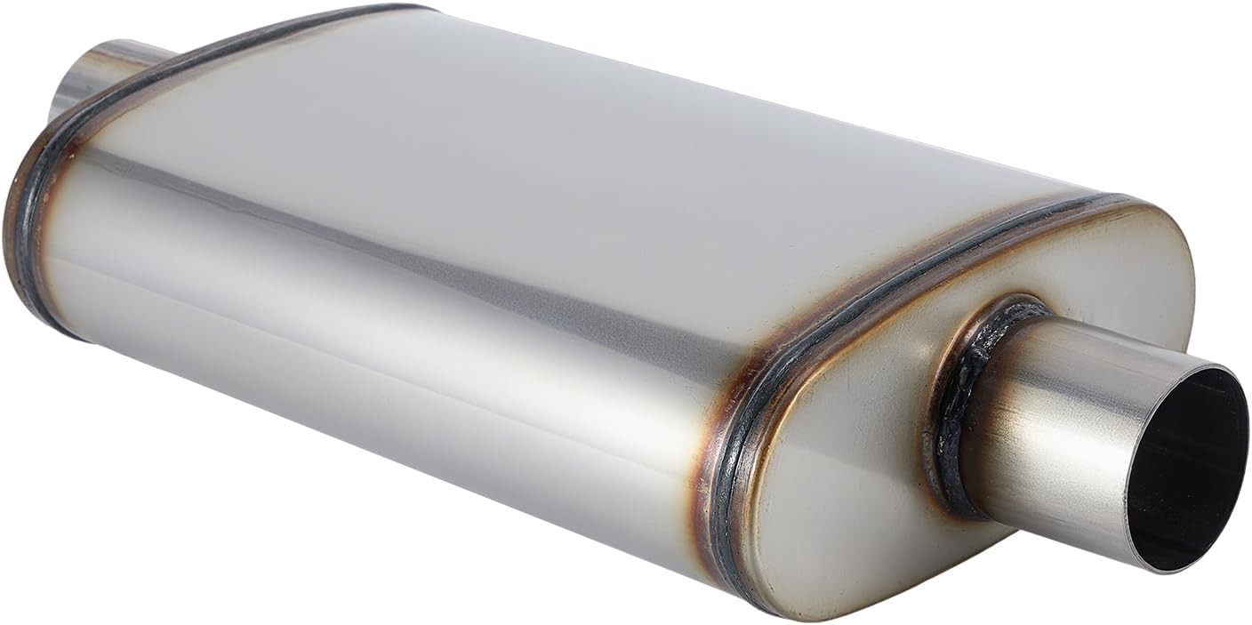Exhaust Muffler Universal 409 Stainless 2.5\ Exhaust Muffler Universal 409 Stainless 2.5\
