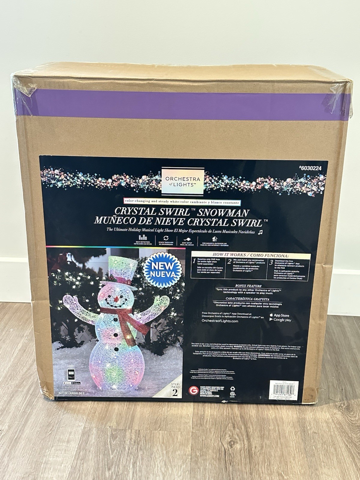 Gemmy Orchestra of Lights Color-Changing 48 in Freestanding Snowman Yard Decor Gemmy Orchestra of Lights Color-Changing 48 in Freestanding Snowman Yard Decor