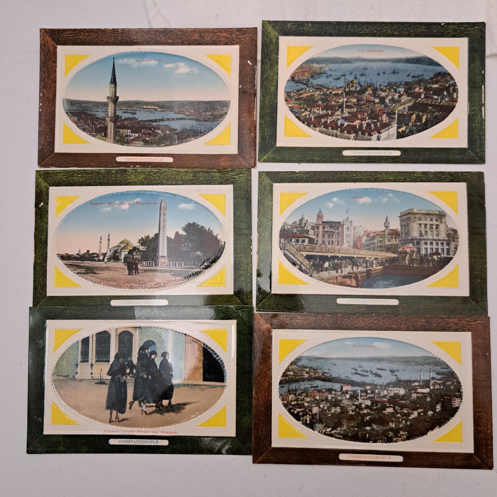 Turkey Constantinople Istanbul Postcard 1914 Boat Water Buildings Lot of 6 Con1 Turkey Constantinople Istanbul Postcard 1914 Boat Water Buildings Lot of 6 Con1