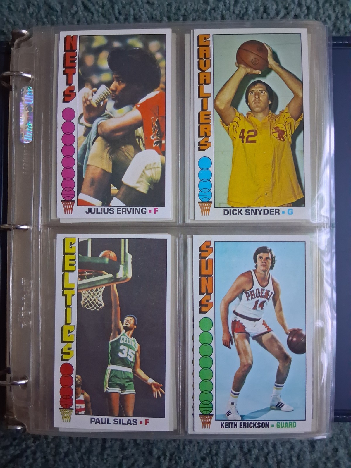 1976-77 TOPPS BASKETBALL COMPLETE SET 1-144, Binder/Sheets, NICE 1976-77 TOPPS BASKETBALL COMPLETE SET 1-144, Binder/Sheets, NICE