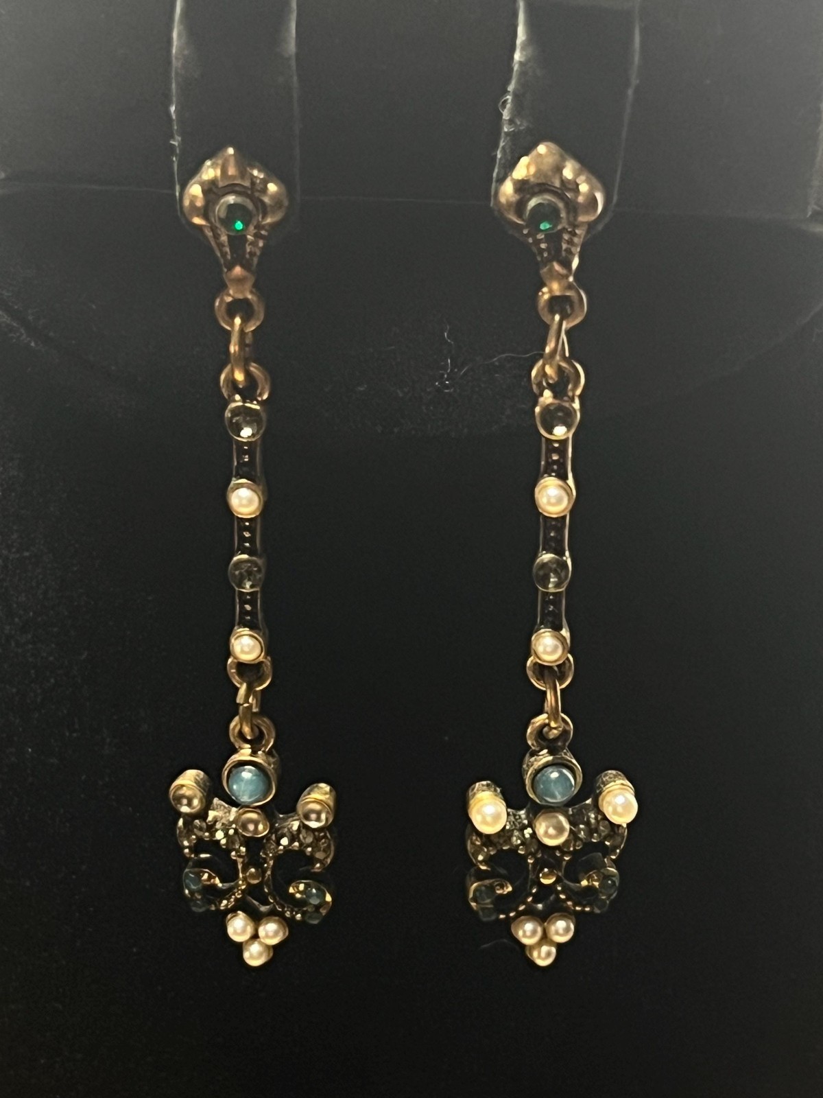 Art Nouveau Renaissance Dangle Earrings