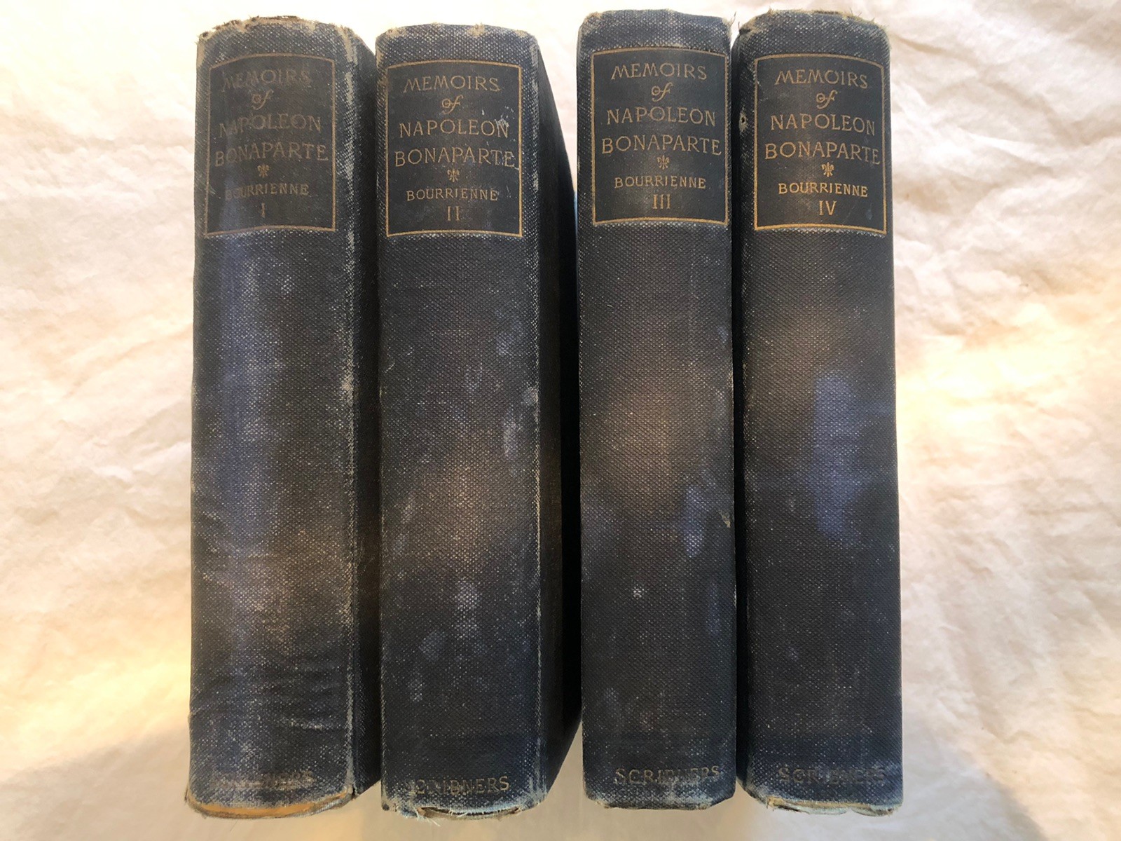 Memoirs of Napoleon Bonaparte By Bourrienne 4 Volumes 1891 Scribner\'s Sons Memoirs of Napoleon Bonaparte By Bourrienne 4 Volumes 1891 Scribner\'s Sons