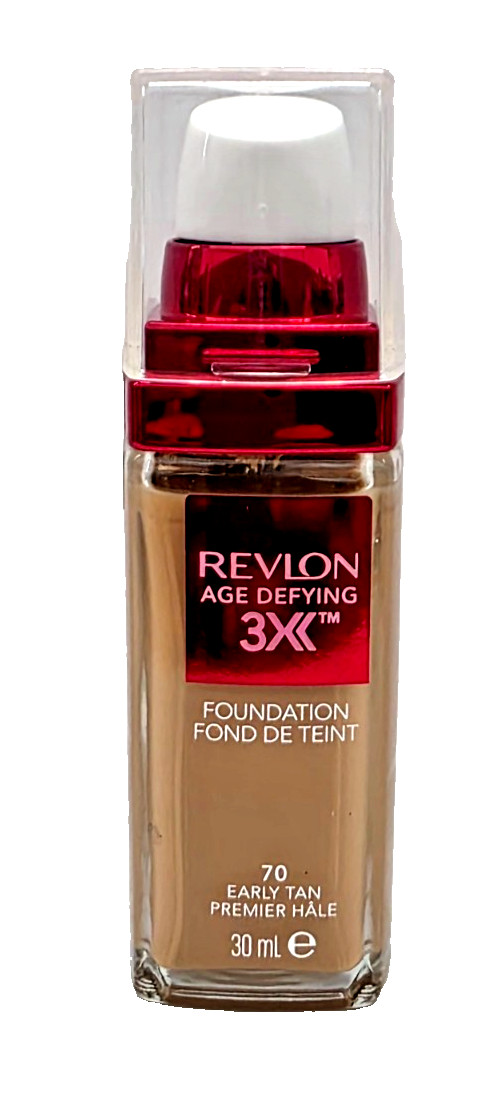 NEW Revlon Age Defying 3X Firming & Lifting Foundation Makeup- 70 EARLY TAN