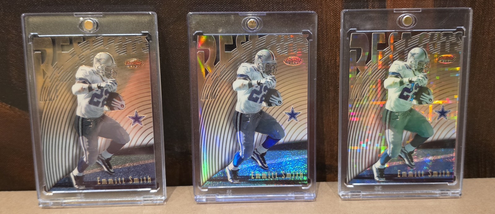 1997 Bowmans Best Best Cuts Emmitt Smith, Base, Refractor, Atomic Refractor LOOK 1997 Bowmans Best Best Cuts Emmitt Smith, Base, Refractor, Atomic Refractor LOOK