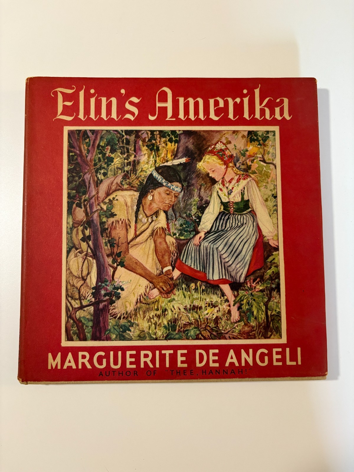 Elin\'s Amerika by Marguerite De Angeli DJ HC 1941 1st Edition Signature Sweden
