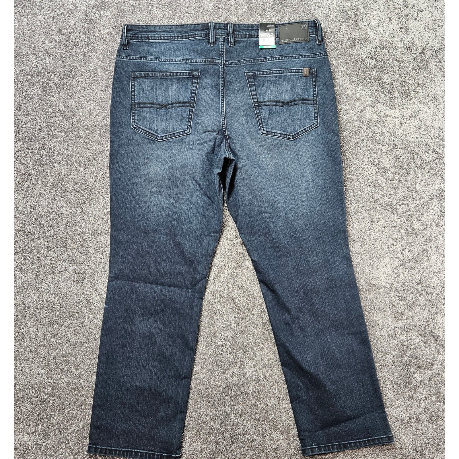 NWT Buffalo Jackson Slim Straight Jeans Men\'s 38x30 Blue Dark Wash Denim Stretch NWT Buffalo Jackson Slim Straight Jeans Men\'s 38x30 Blue Dark Wash Denim Stretch