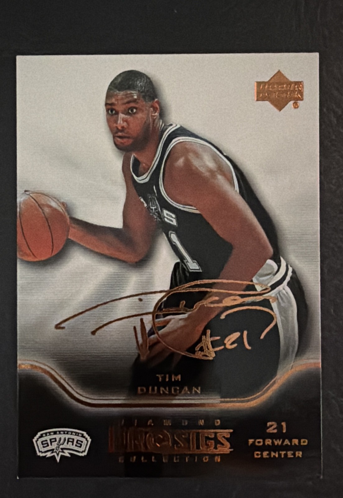 2004-05 Upper Deck Pro Sigs Diamond Collection - Tim Duncan #77 Gold 2004-05 Upper Deck Pro Sigs Diamond Collection - Tim Duncan #77 Gold
