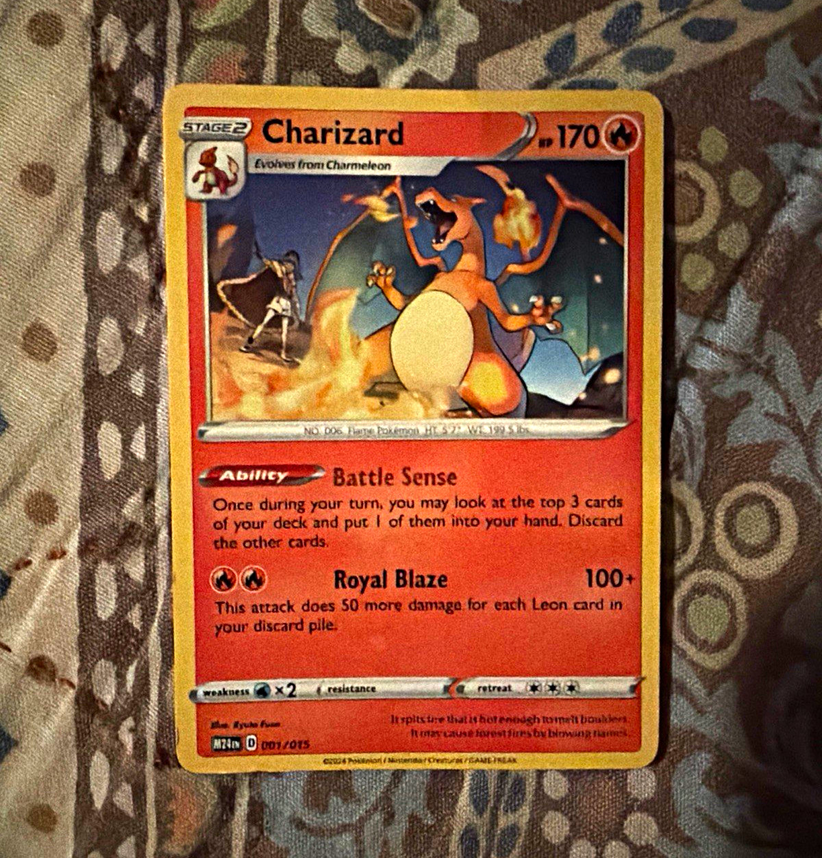 Pokemon TCG McDonald\'s 2024 Charizard Holo 001/015 Stage 2 170 HP English
