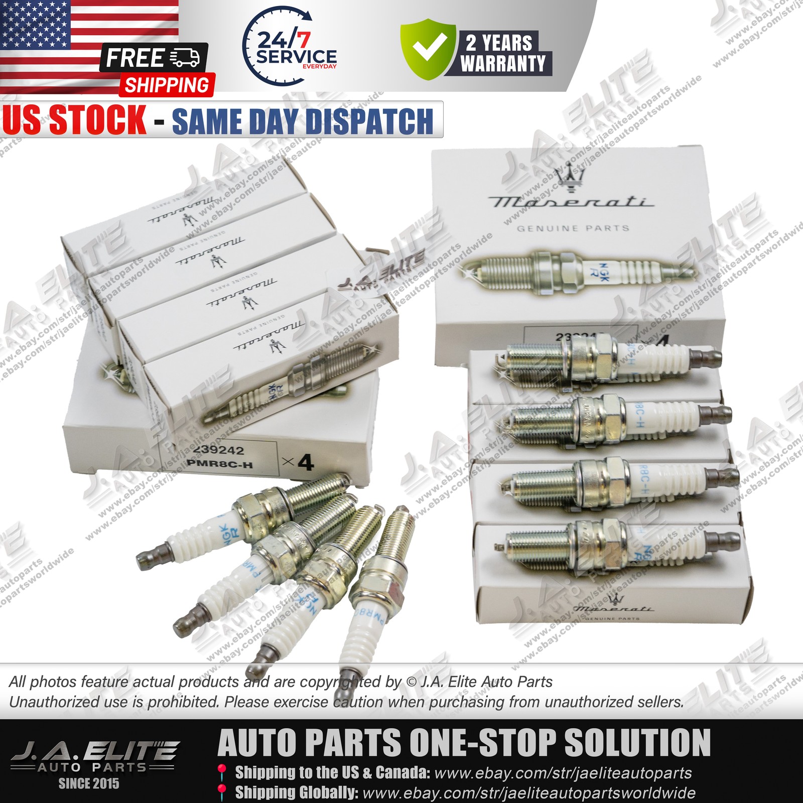 8pcs Genuine Spark Plugs for Maserati Quattroporte GranTurismo GC,OEM:239242 8pcs Genuine Spark Plugs for Maserati Quattroporte GranTurismo GC,OEM:239242