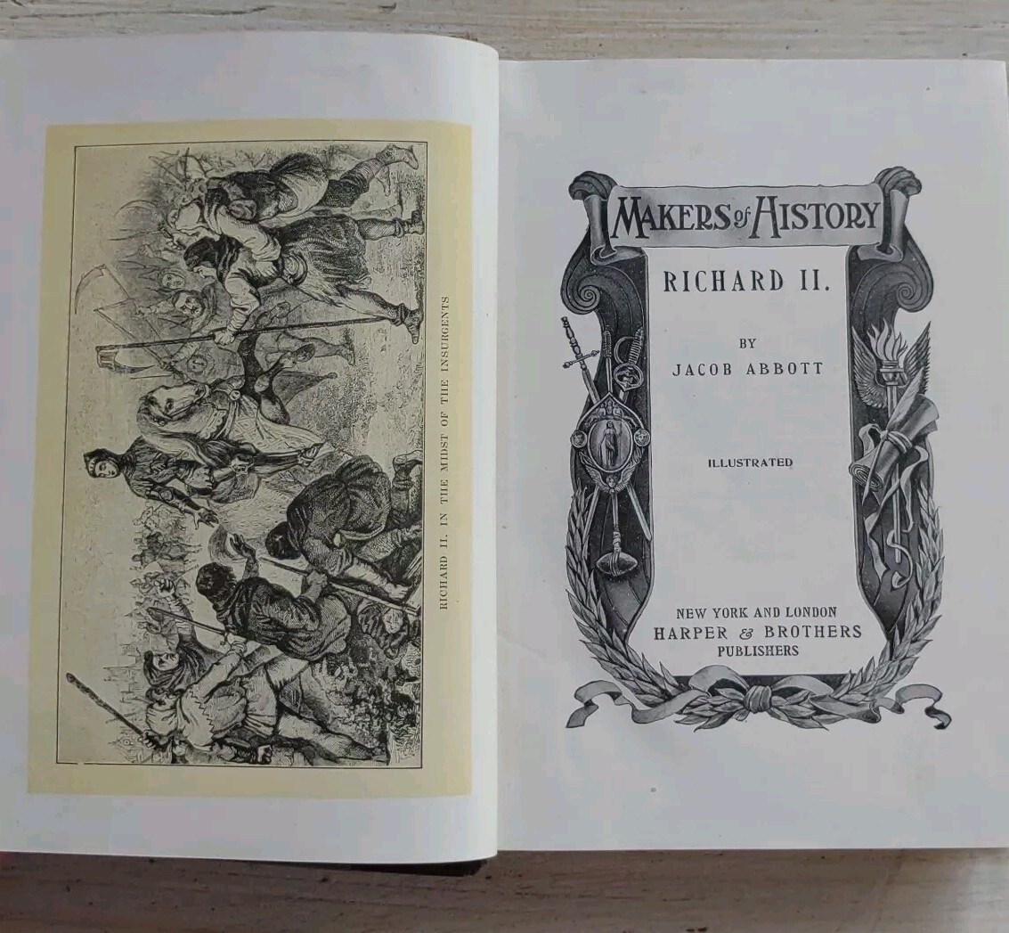 Antique 1886 MAKERS of HISTORY King Richard III Jacob Abbott HARPER & Bros BOOK Antique 1886 MAKERS of HISTORY King Richard III Jacob Abbott HARPER & Bros BOOK