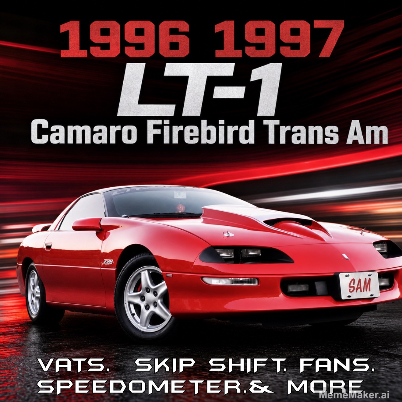 96-97 LT1 Camaro/Firebird PCM VATS Removal + Skip Shift + Fans + Speedo + More