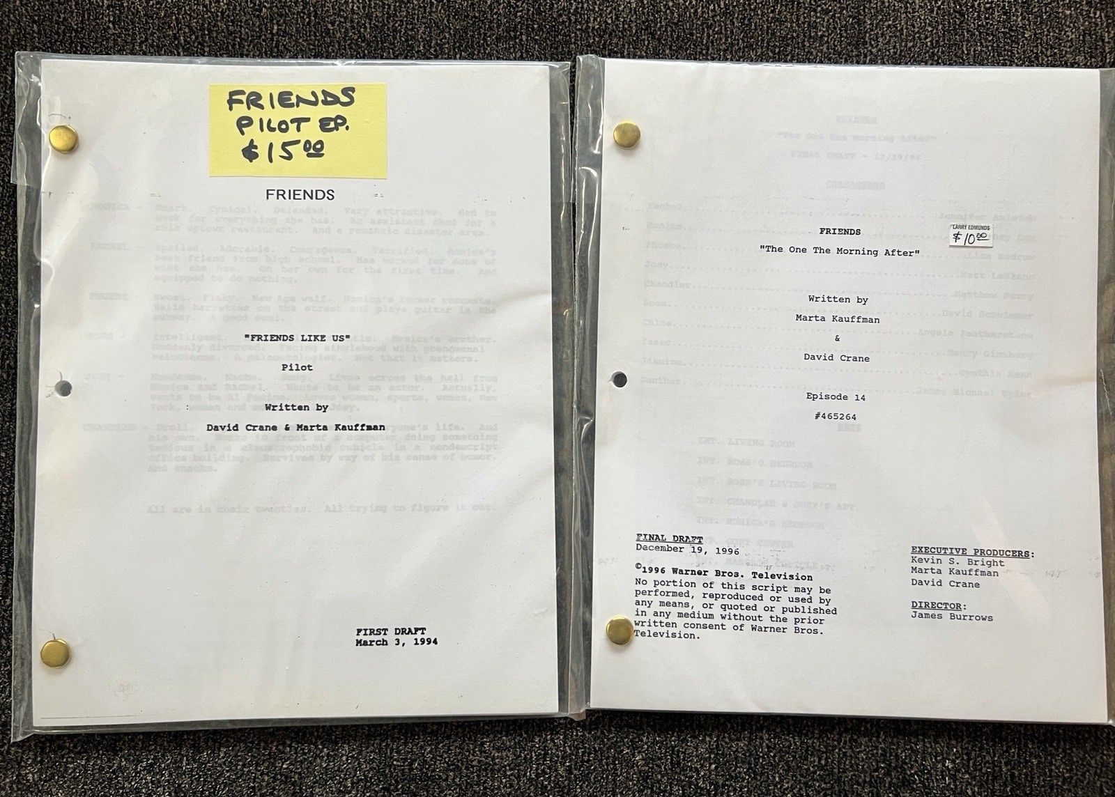 Friends TV Show Scripts Friends TV Show Scripts